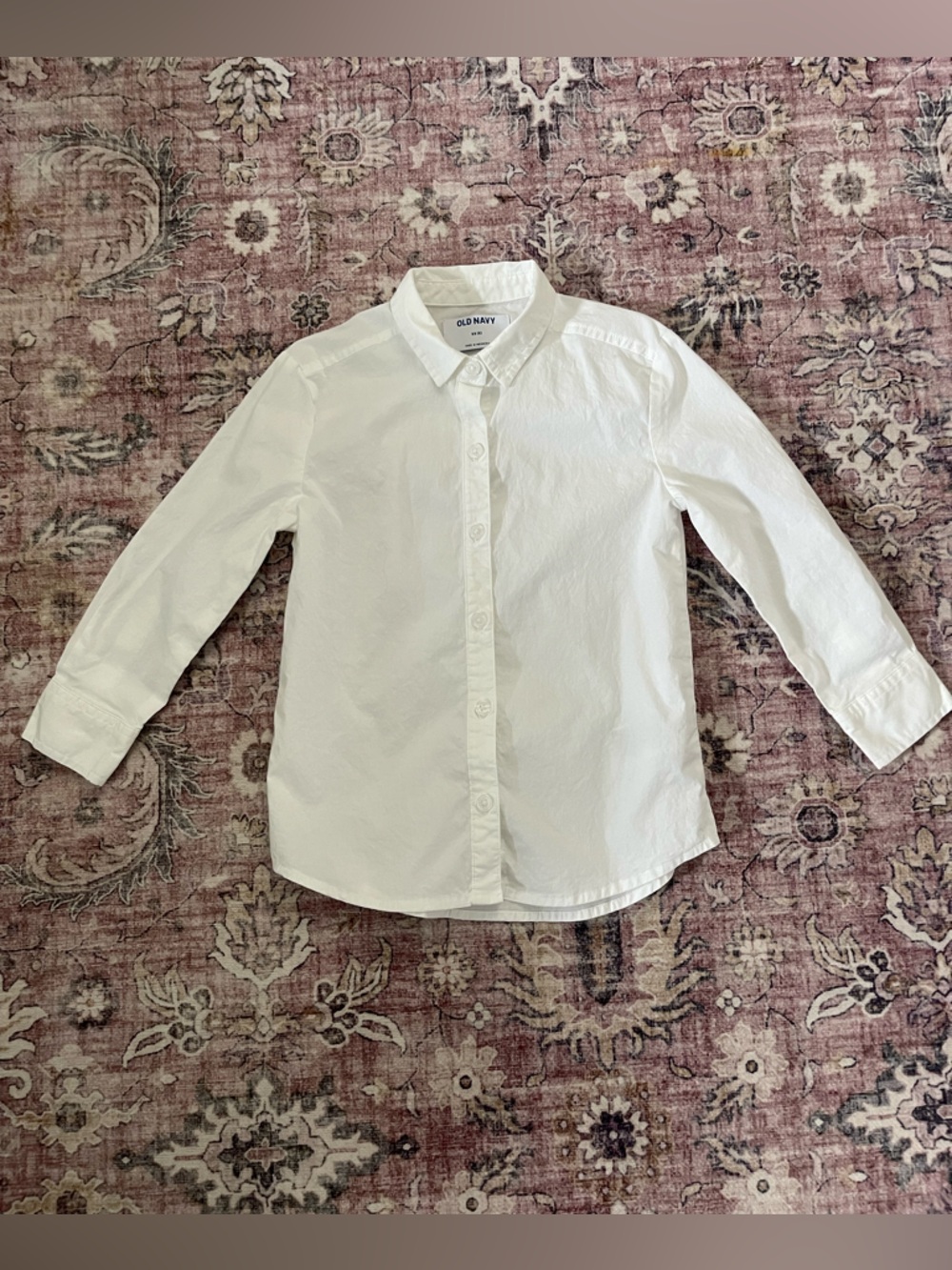 Old Navy White Button-Up Shirt for Kids